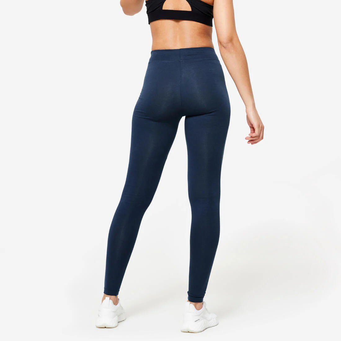 Leggings de fitness de corte slim grises para mujer 500 Fit+ - Image 15