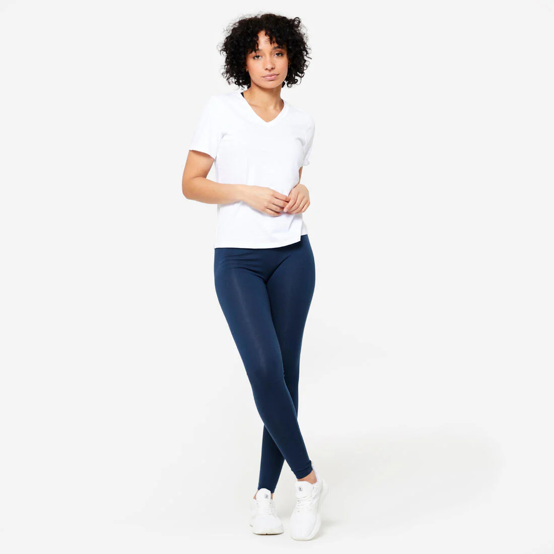 Leggings de fitness de corte slim grises para mujer 500 Fit+ - Image 7