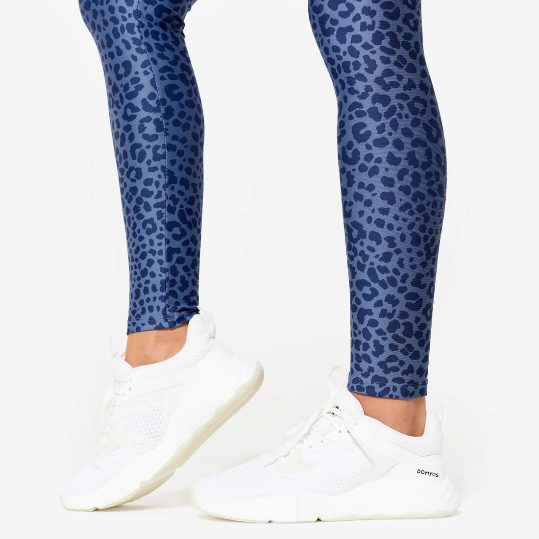 Leggings de fitness de tiro alto gris jaspeado con estampado para mujer - Image 16