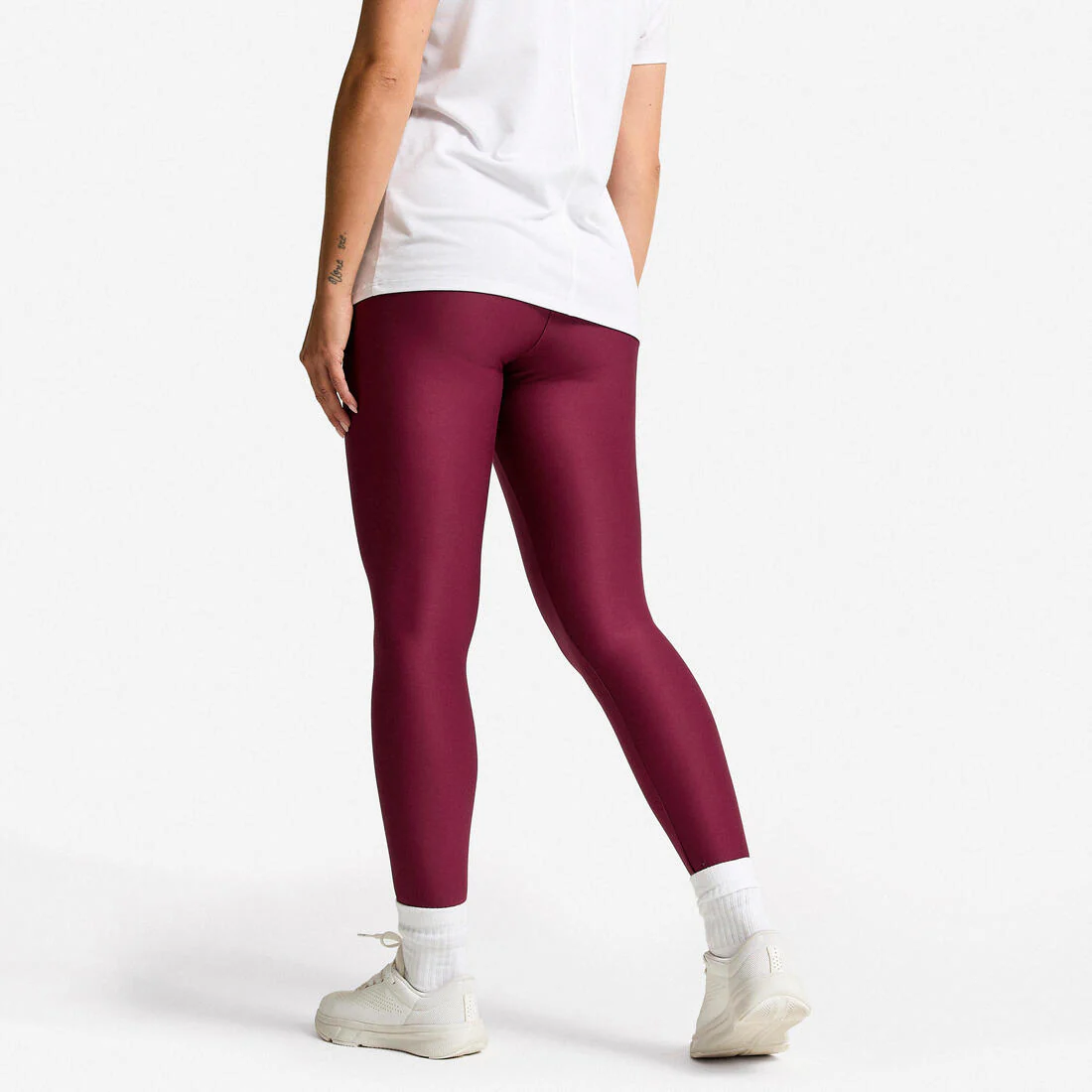 Leggings de fitness de tiro alto negro humo para mujer - Image 7