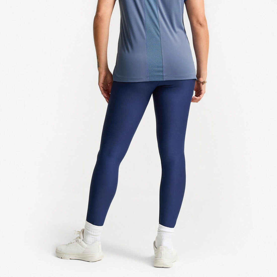 Leggings de fitness de tiro alto negro humo para mujer - Image 8