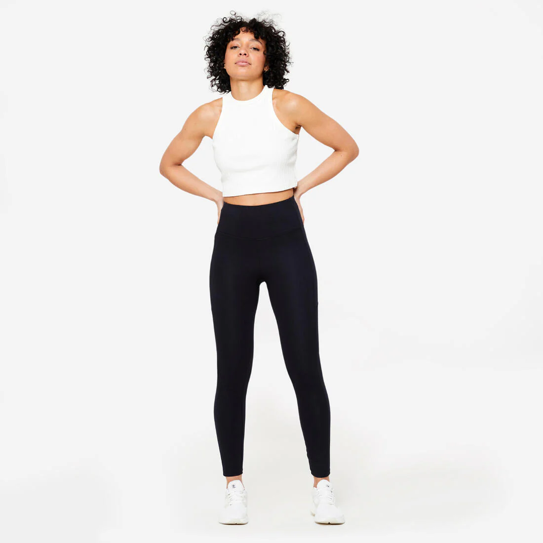 Leggings de fitness de tiro alto negros para mujer - Image 4
