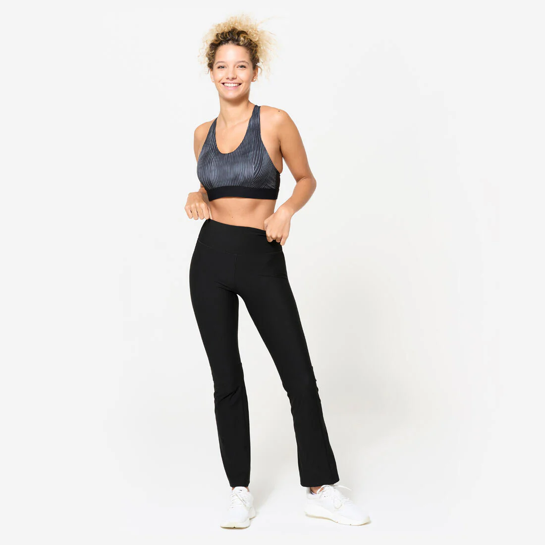 Leggings de fitness rectos negros para mujer - Image 4