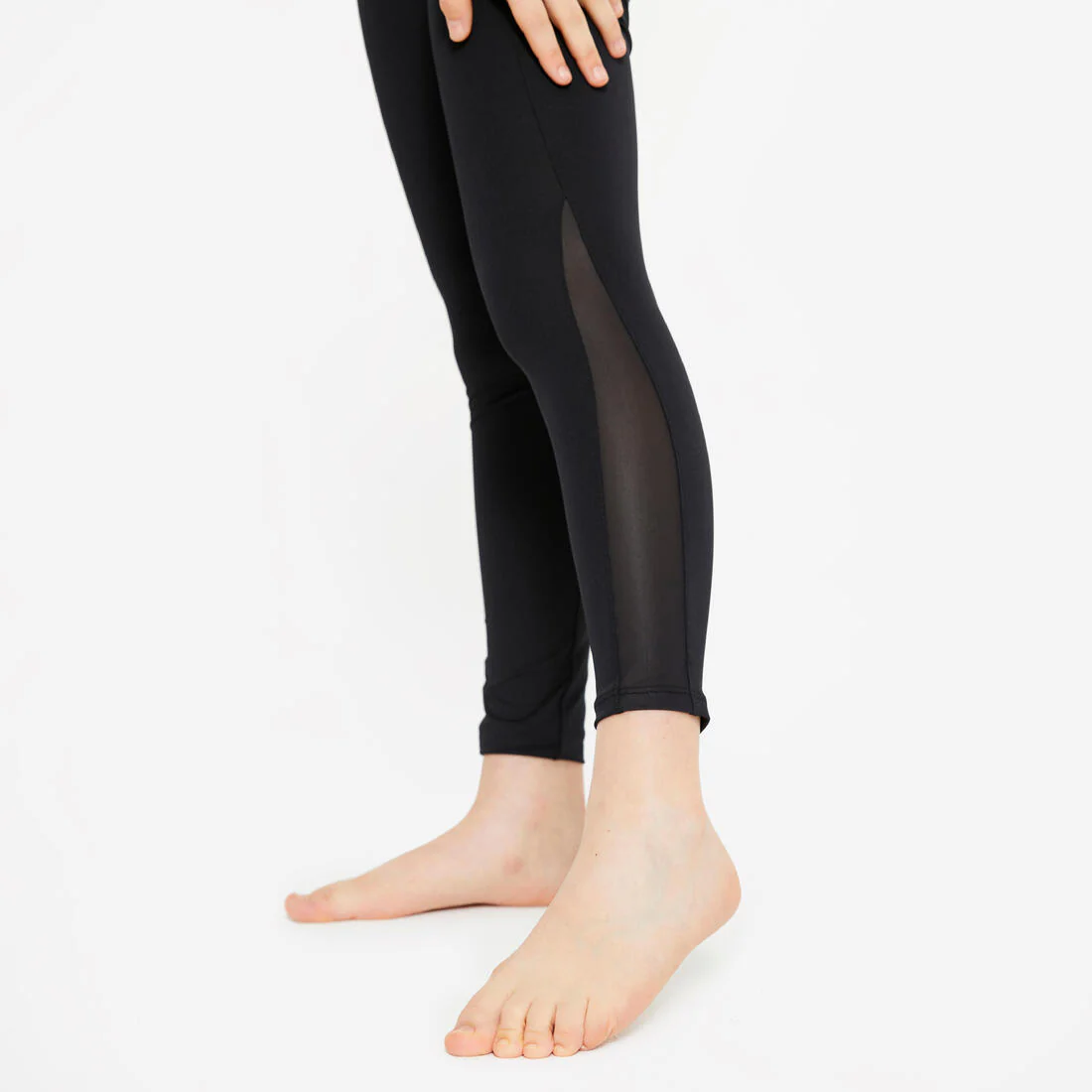 Leggings de gimnasia negros con lentejuelas para niños - Image 3