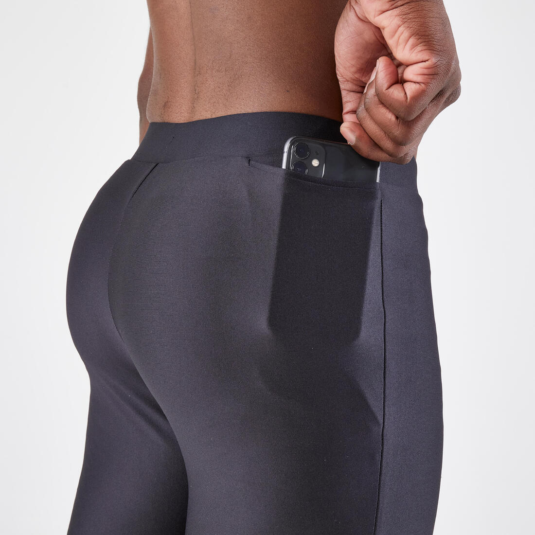 Leggings de running negros para hombre Kiprun Run 100 - Image 4