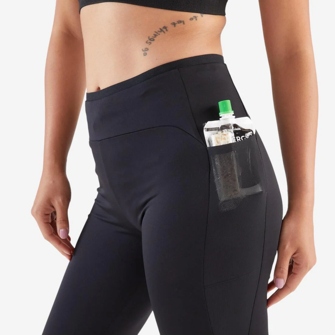 Leggings de running negros para mujer Kiprun Run 500 Confort - Image 7