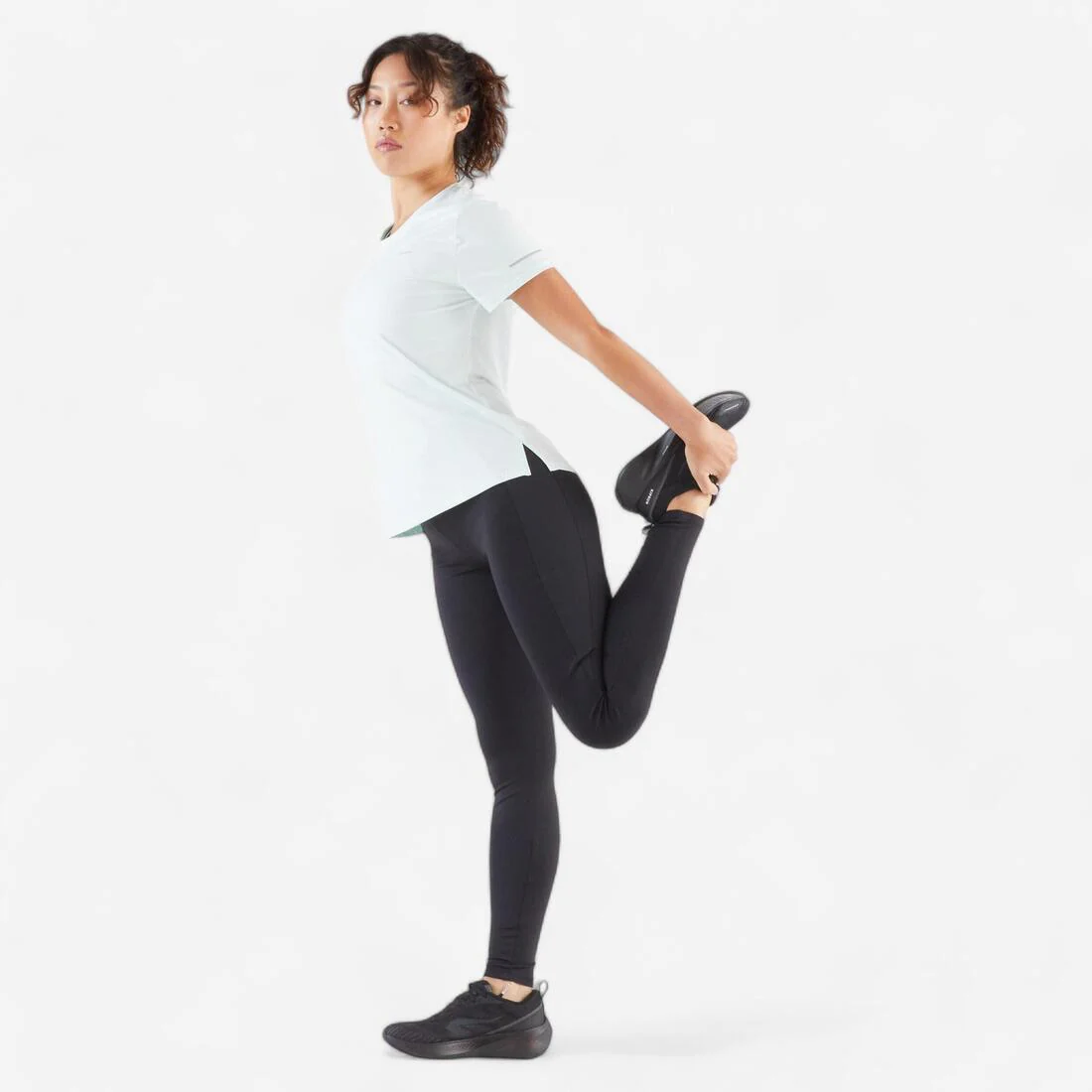 Leggings de running negros para mujer Kiprun Run 500 Confort - Image 8