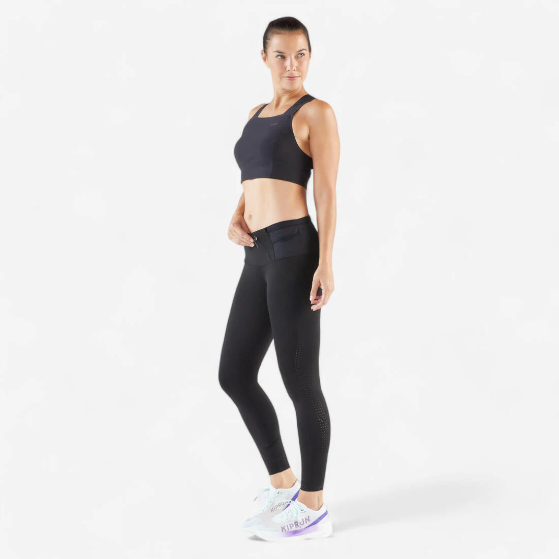 Leggings de running y trail negros para mujer Kiprun Run 900 Light - Image 3