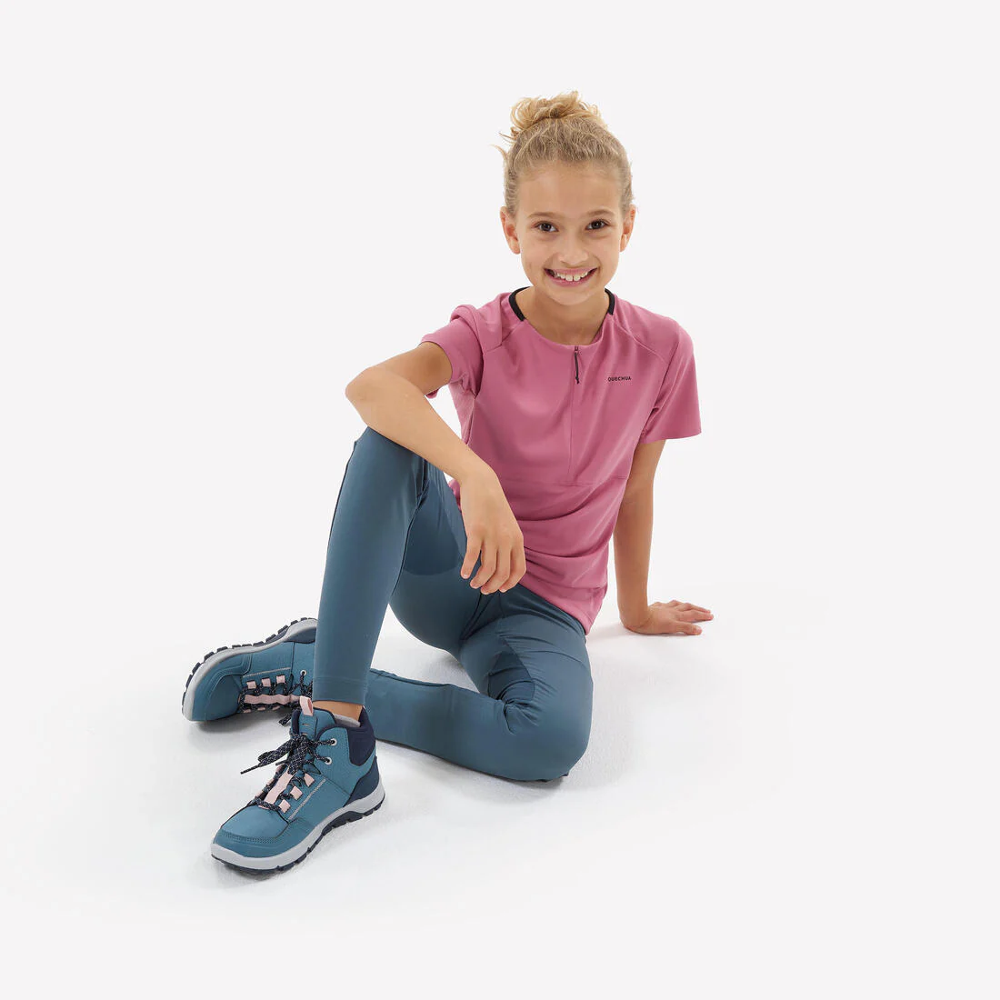 Leggings de senderismo azules para niños de 7 a 15 años MH500 - Image 8