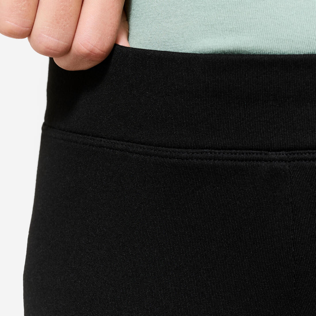 Leggings deportivos cálidos y transpirables negros para niños - Image 6