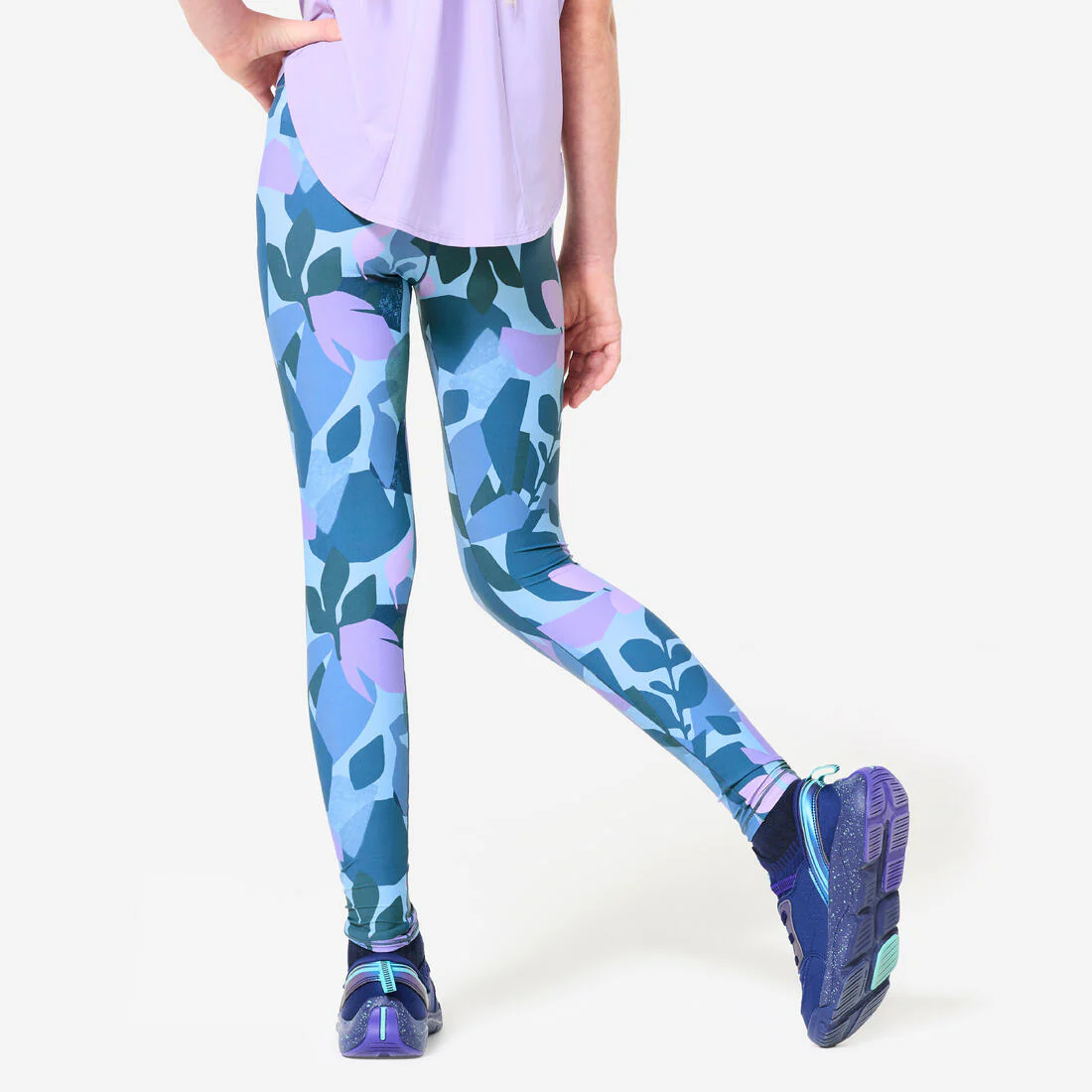 Leggings deportivos ultraligeros azul oscuro para niñas - Image 4