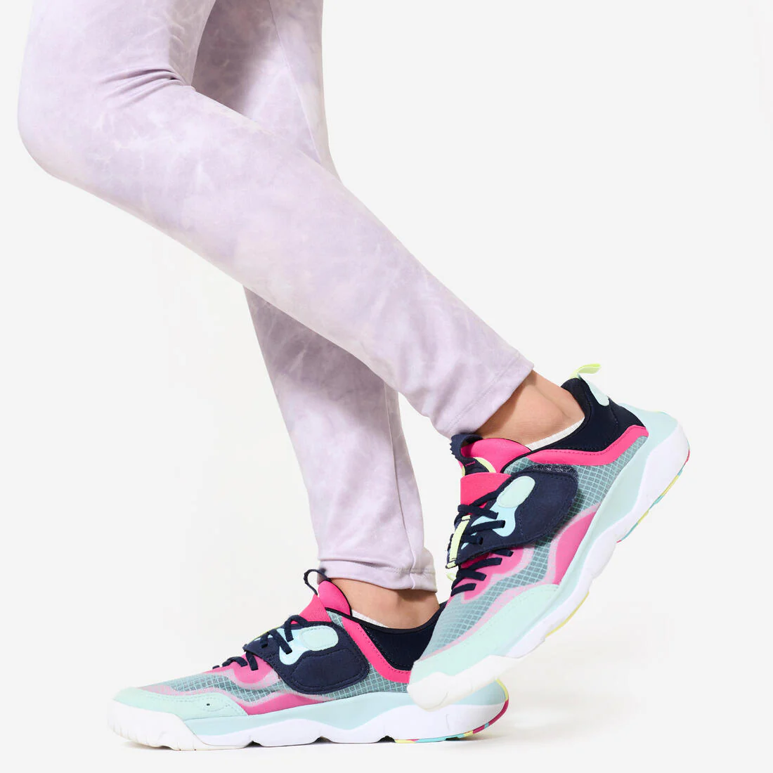 Leggings deportivos violeta con estampado para niñas S500 - Image 12