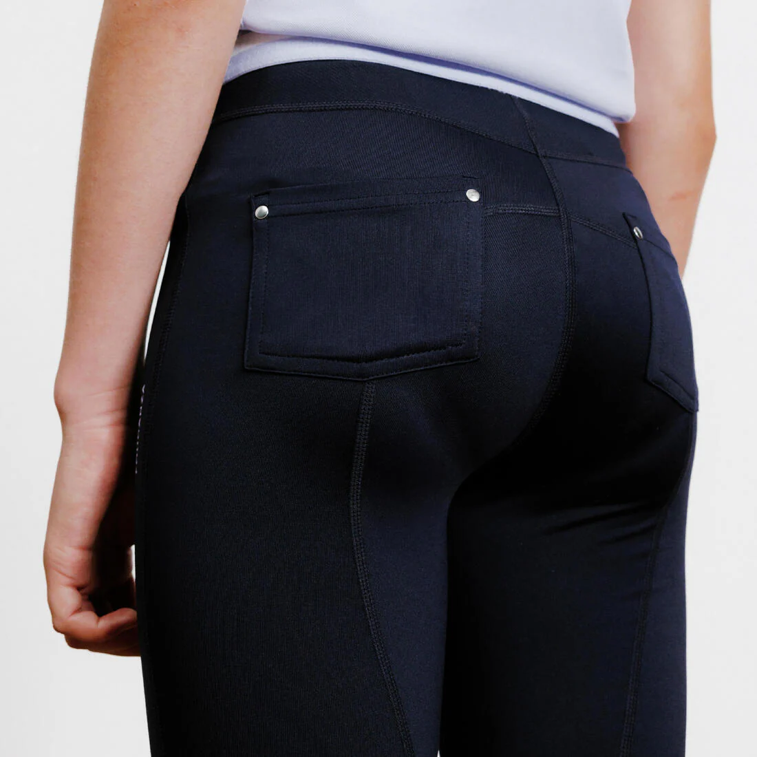 Leggings Equitación Azul Marino Turquesa Ligeros niños 100 - Image 11