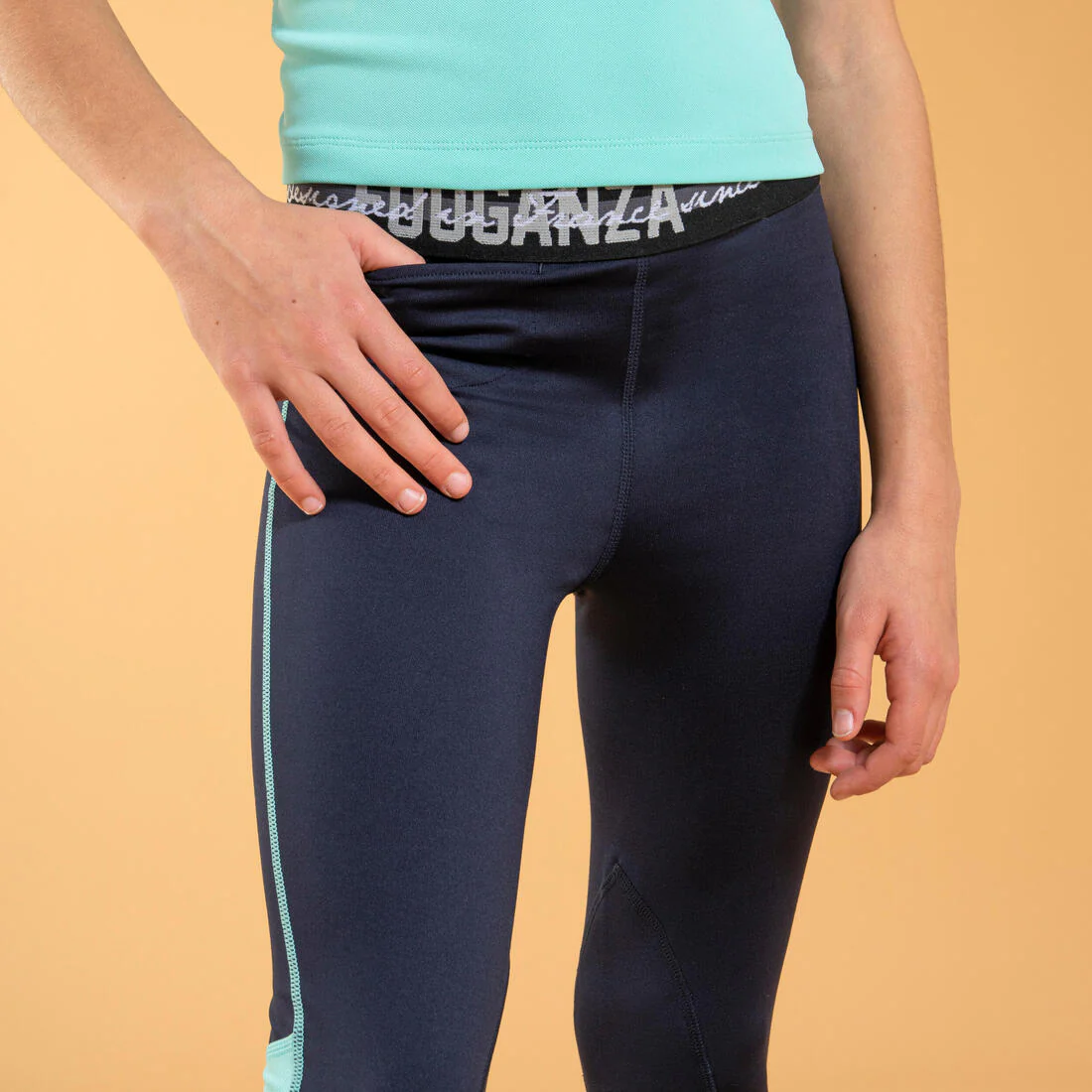 Leggings Equitación Azul Marino Turquesa Ligeros niños 100 - Image 6