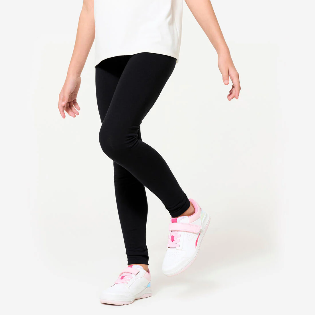 Leggings mallas gimnasia deportiva Niños Domyos 100 Negro