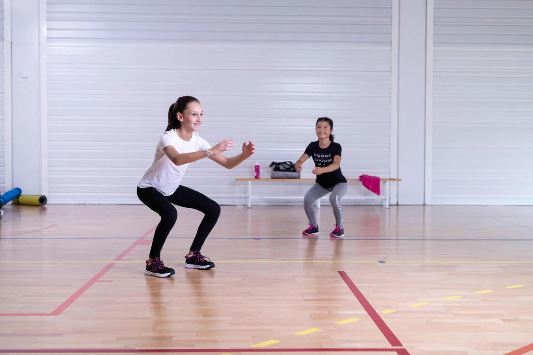 Leggings mallas gimnasia deportiva Niños Domyos 100 Negro - Image 5
