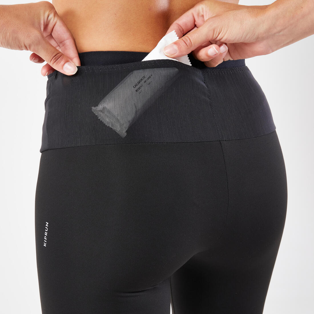 LEGGINGS RUNNING MUJER - KIPRUN SUPPORT NEGRO - Image 4