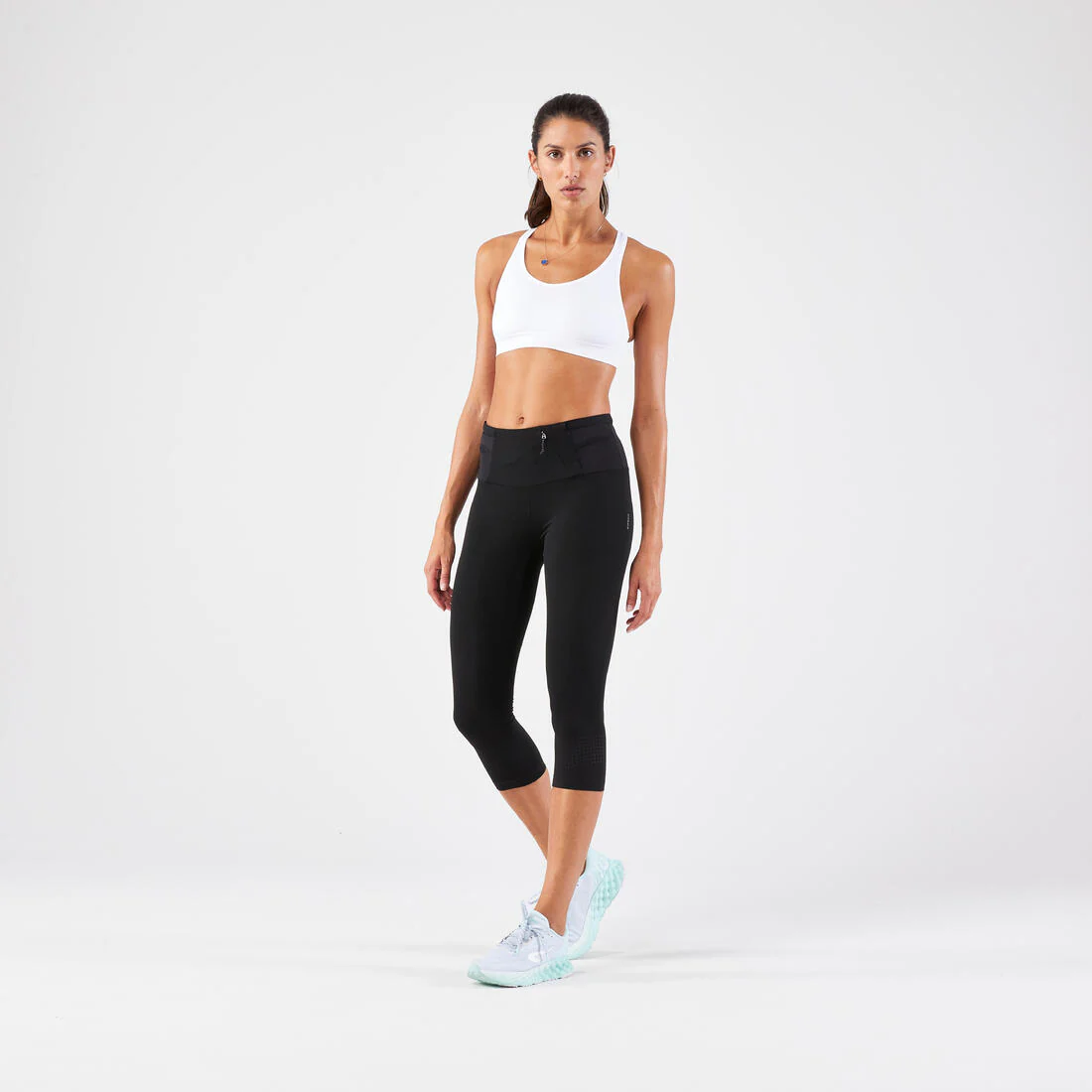 LEGGINGS RUNNING MUJER - KIPRUN SUPPORT NEGRO - Image 5