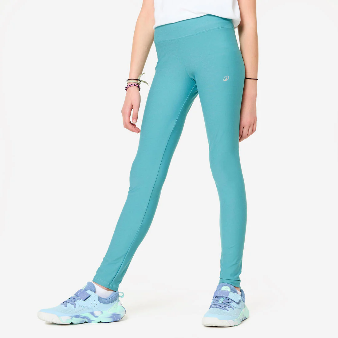 Leggings transpirables de tiro alto negros para niña