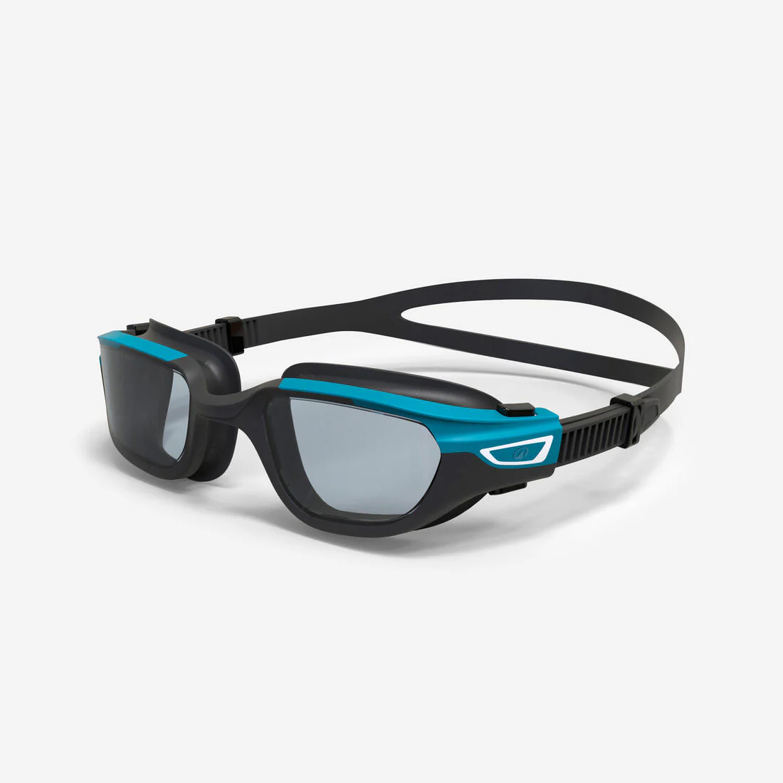 Lentes de natación con cristales polarizados talla grande negro con azul Spirit