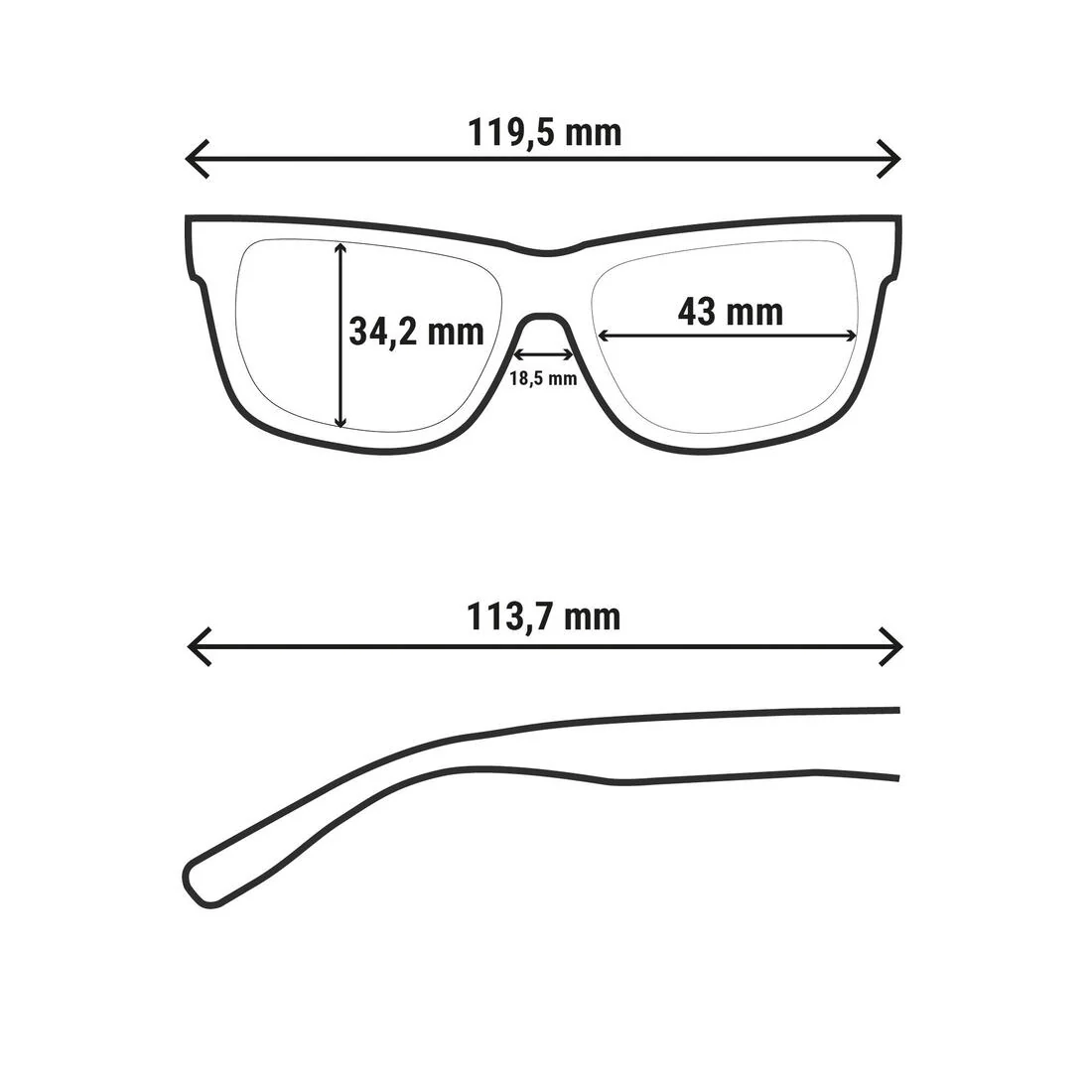 Lentes de sol para senderismo categória 3 para niños 4-8 años MH K140 - Image 26