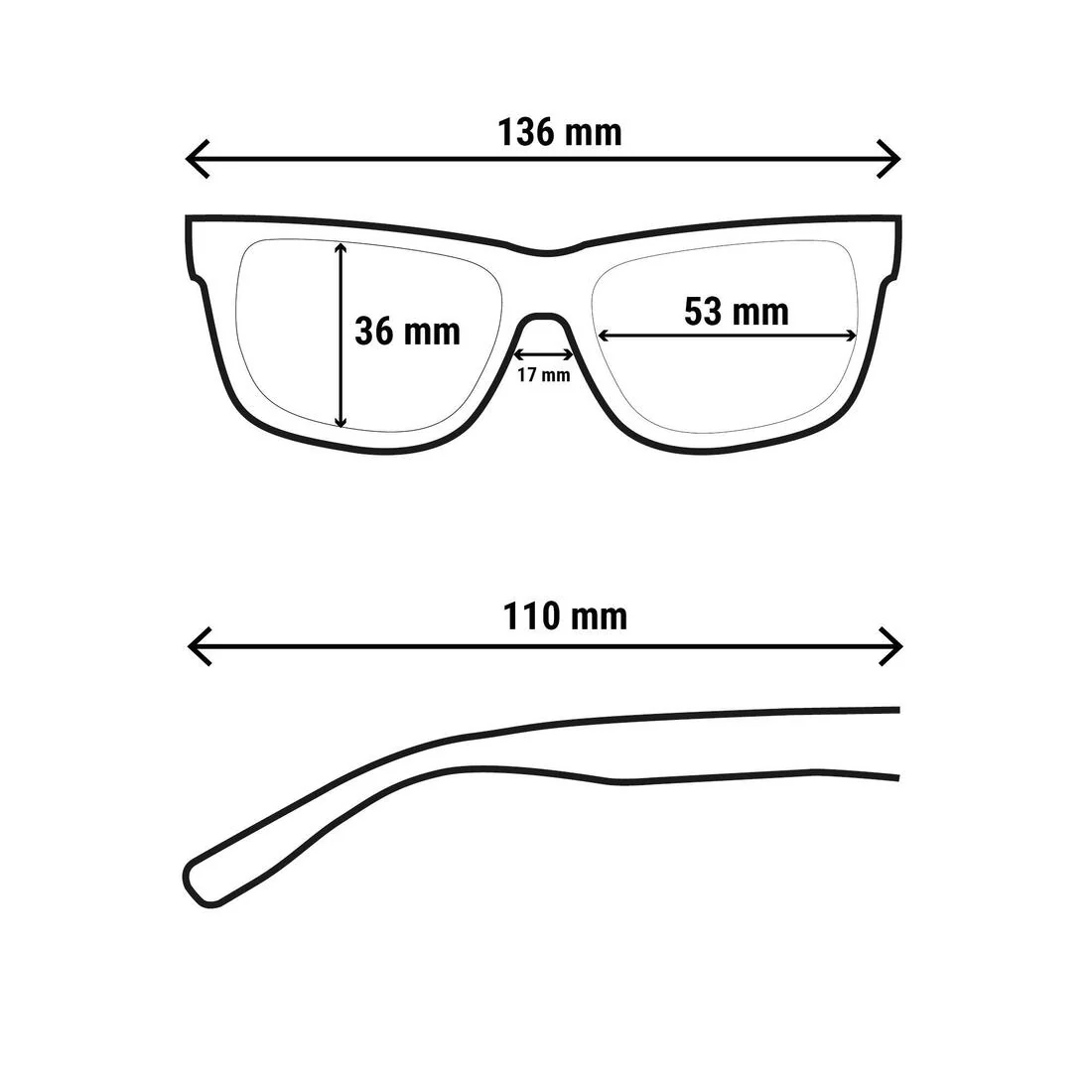 Lentes de sol para senderismo polarizados para mayores de 10 años CAT. 4 MH T550 - Image 9