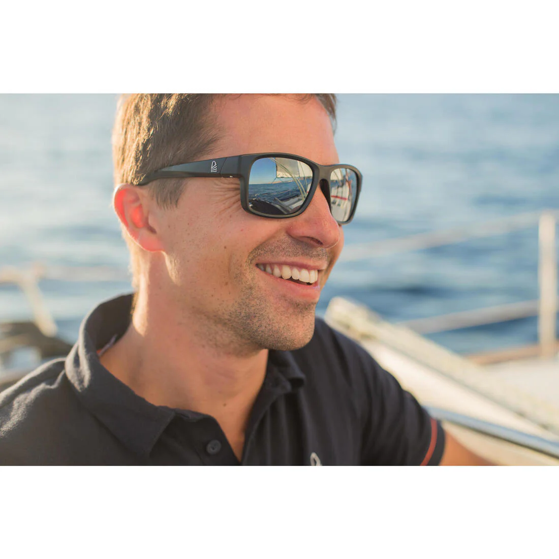 Lentes de sol polarizados flotantes negros para adulto Vela 100 talla M - Image 15