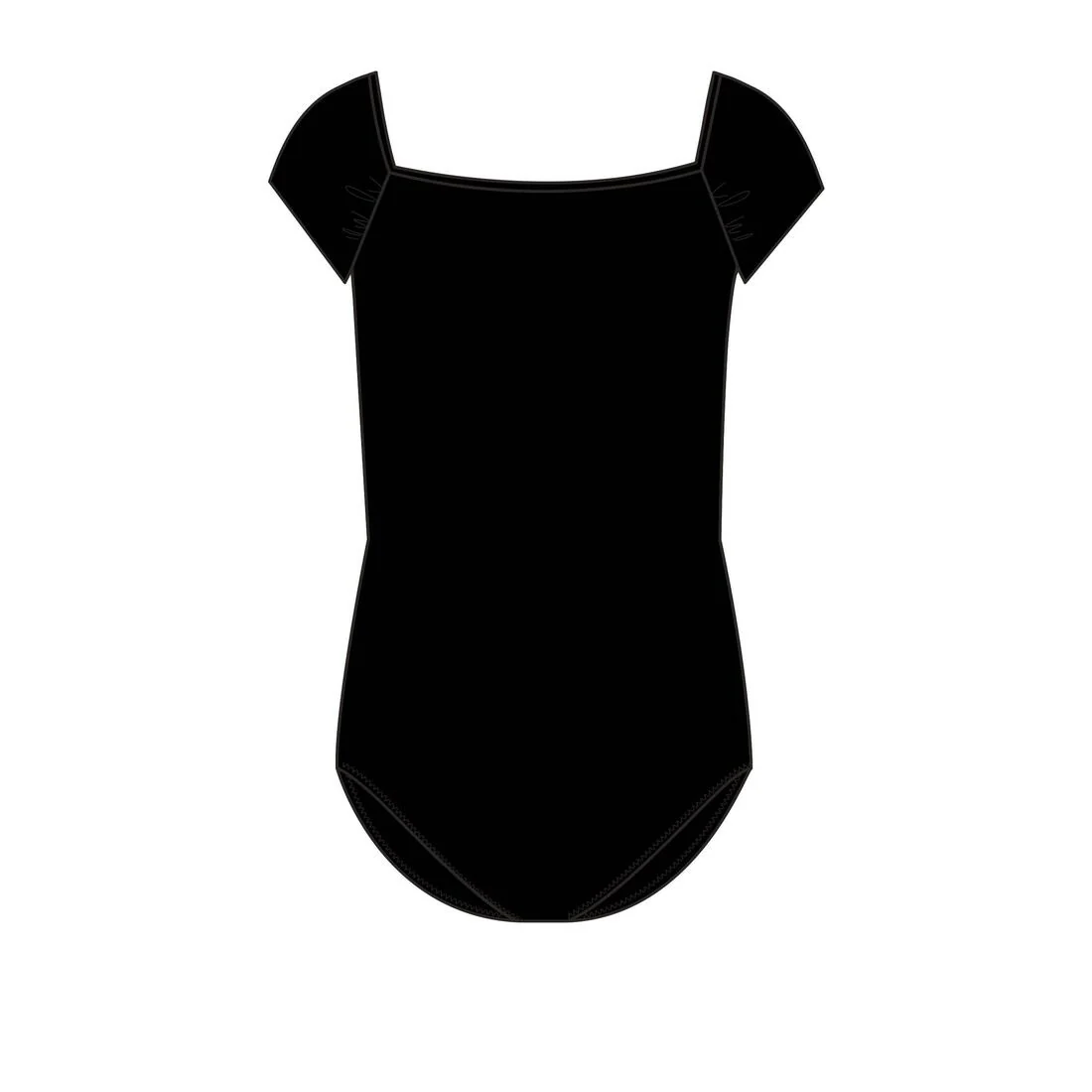 Leotardo Danza Clásica Mujer/Niña Negro Manga Corta Gasa - Image 27