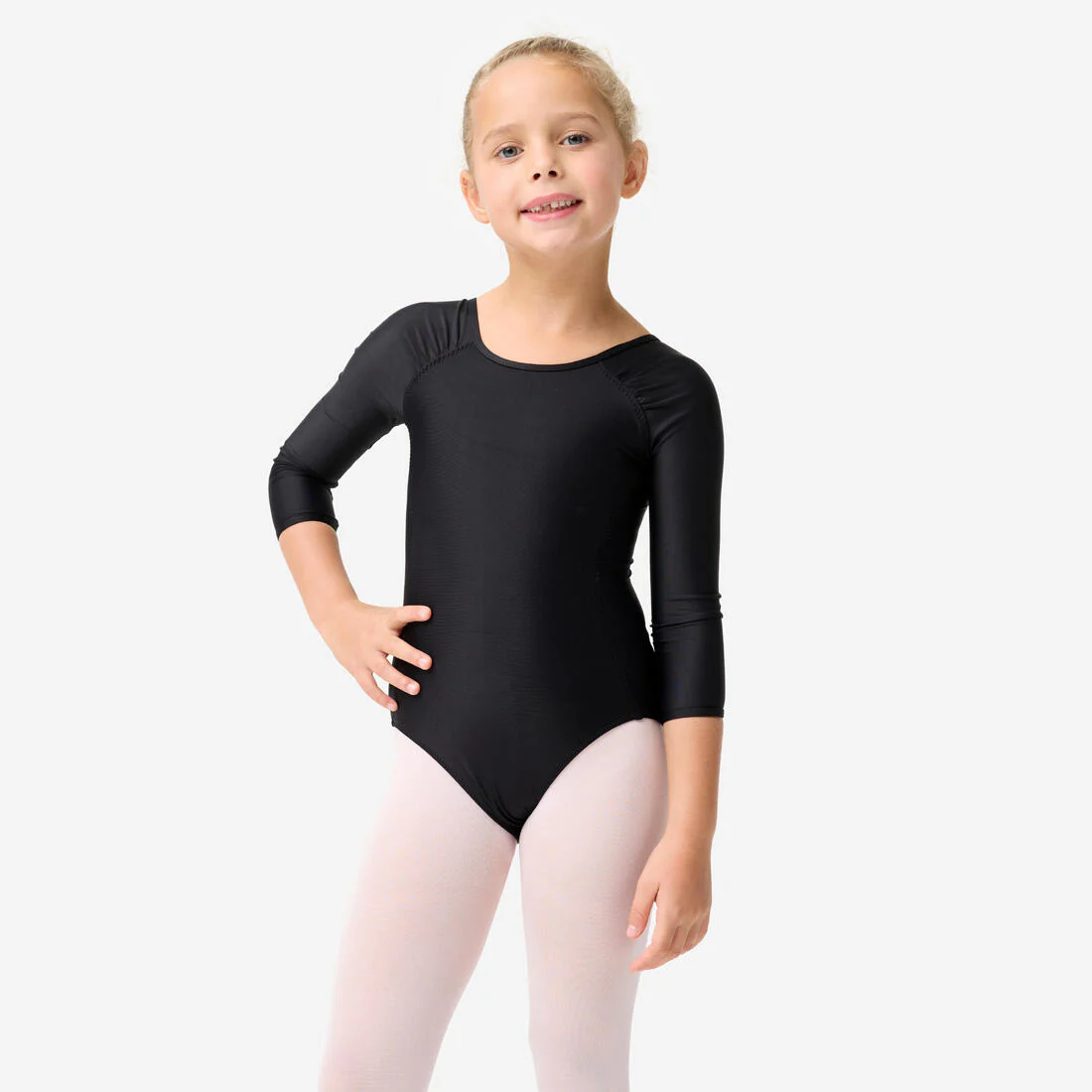 Leotardo de Ballet de Manga Larga para Niña - Starever - Negro