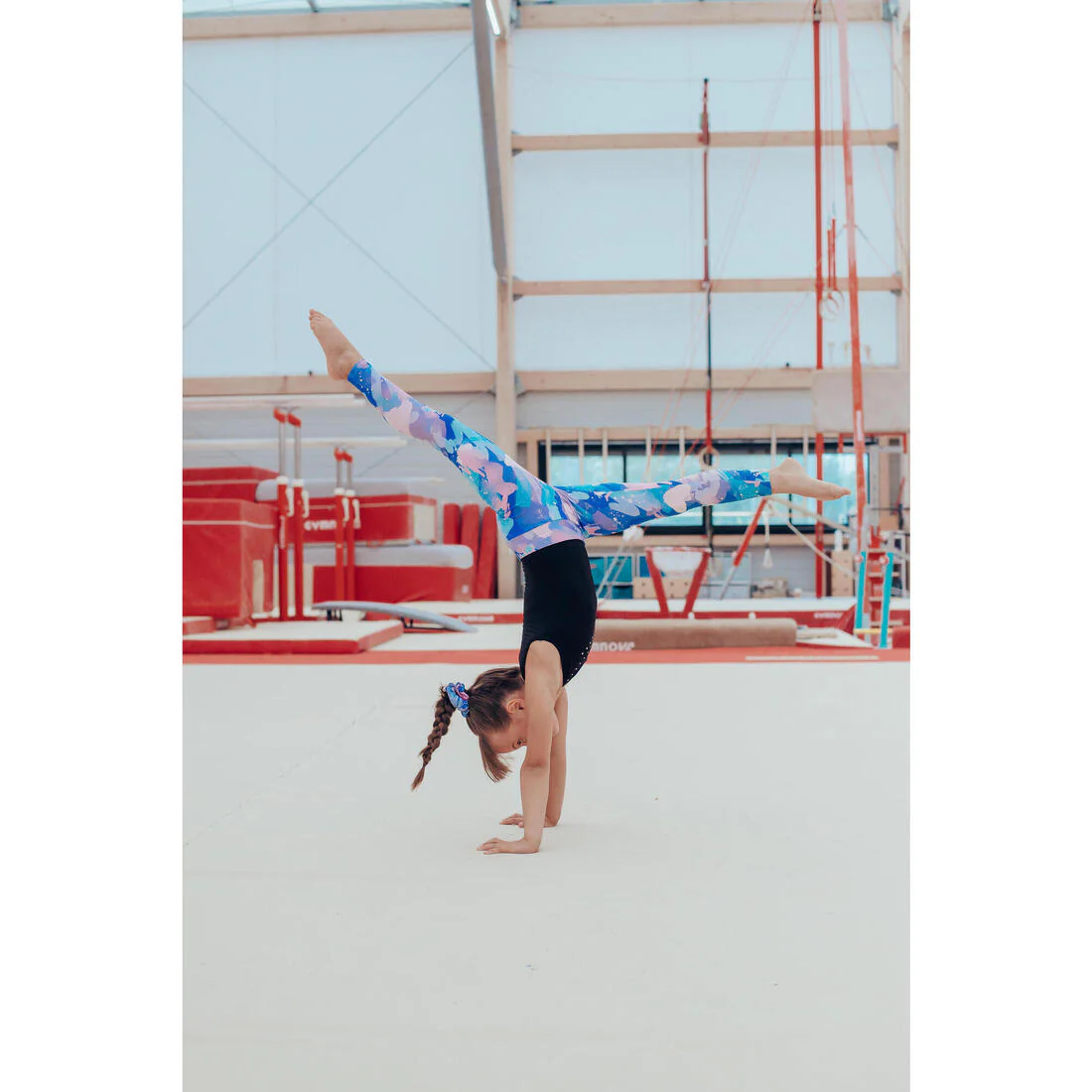Leotardo de Gimnasia Básica sin Mangas para Niña - Negro - Image 11