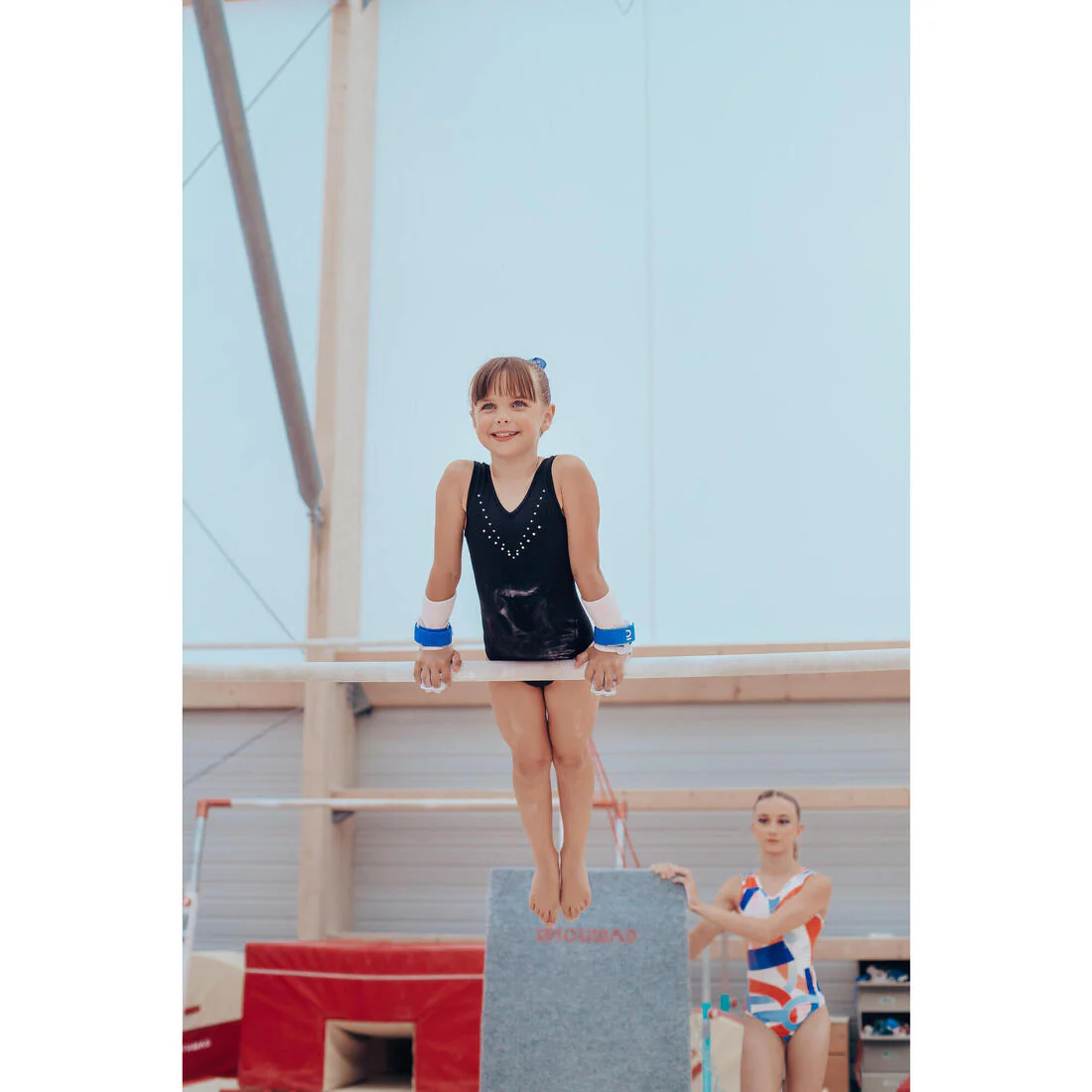 Leotardo de Gimnasia Básica sin Mangas para Niña - Negro - Image 8