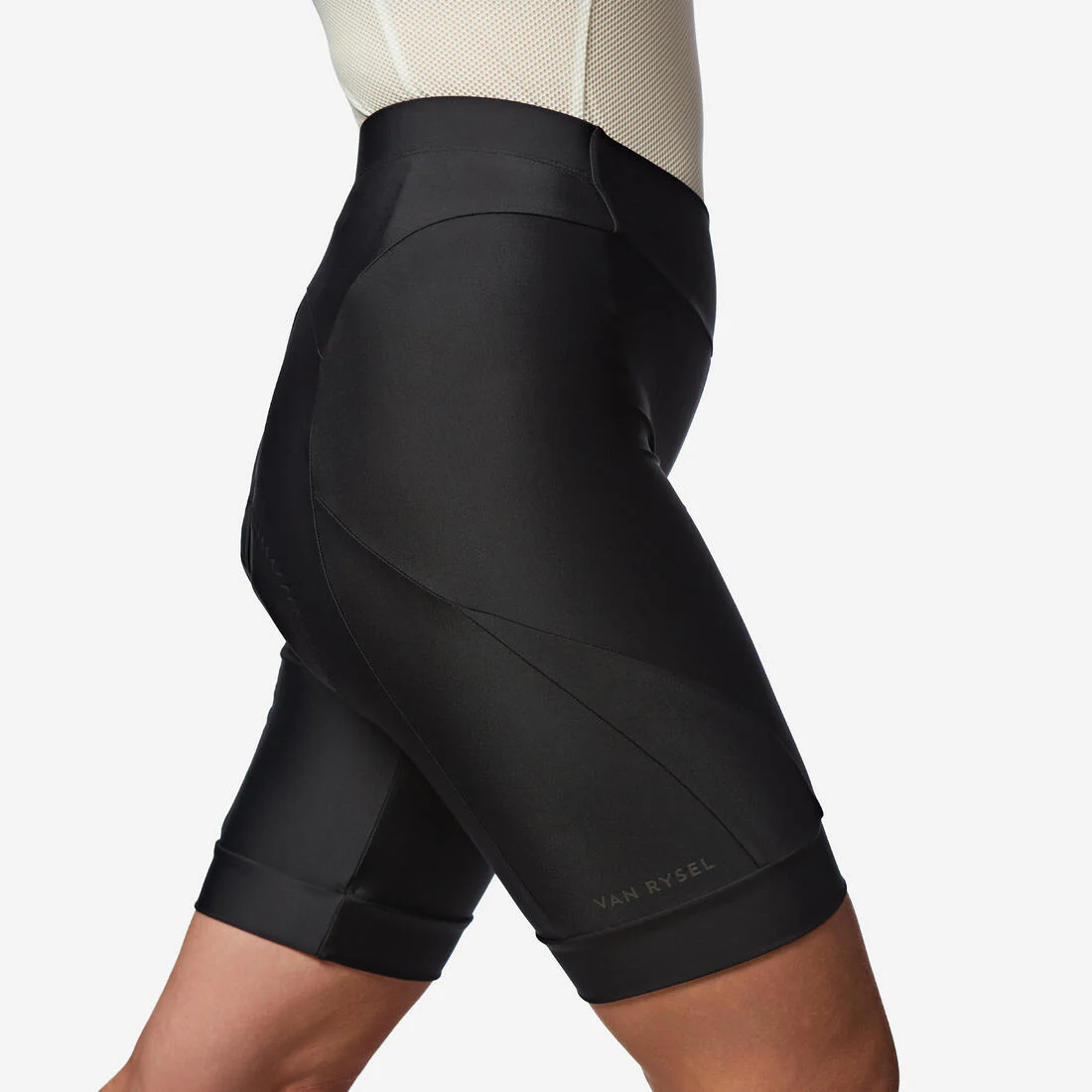 Licra de ciclismo de carretera negro con coral para mujer Discover 500 - Image 10