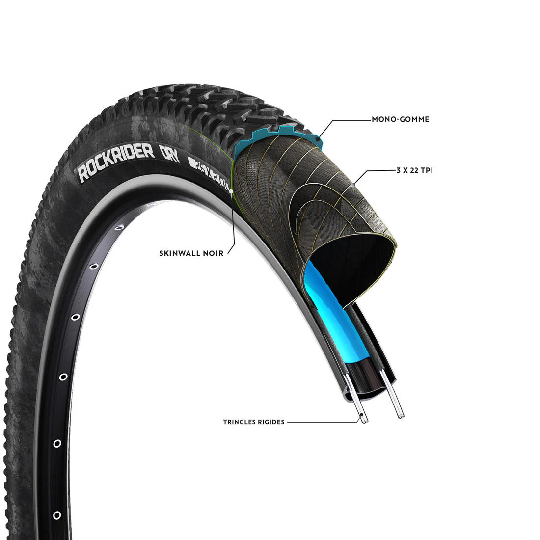 Llanta MTB DRY1 26x2.00 Varillas Rígidas - Image 3