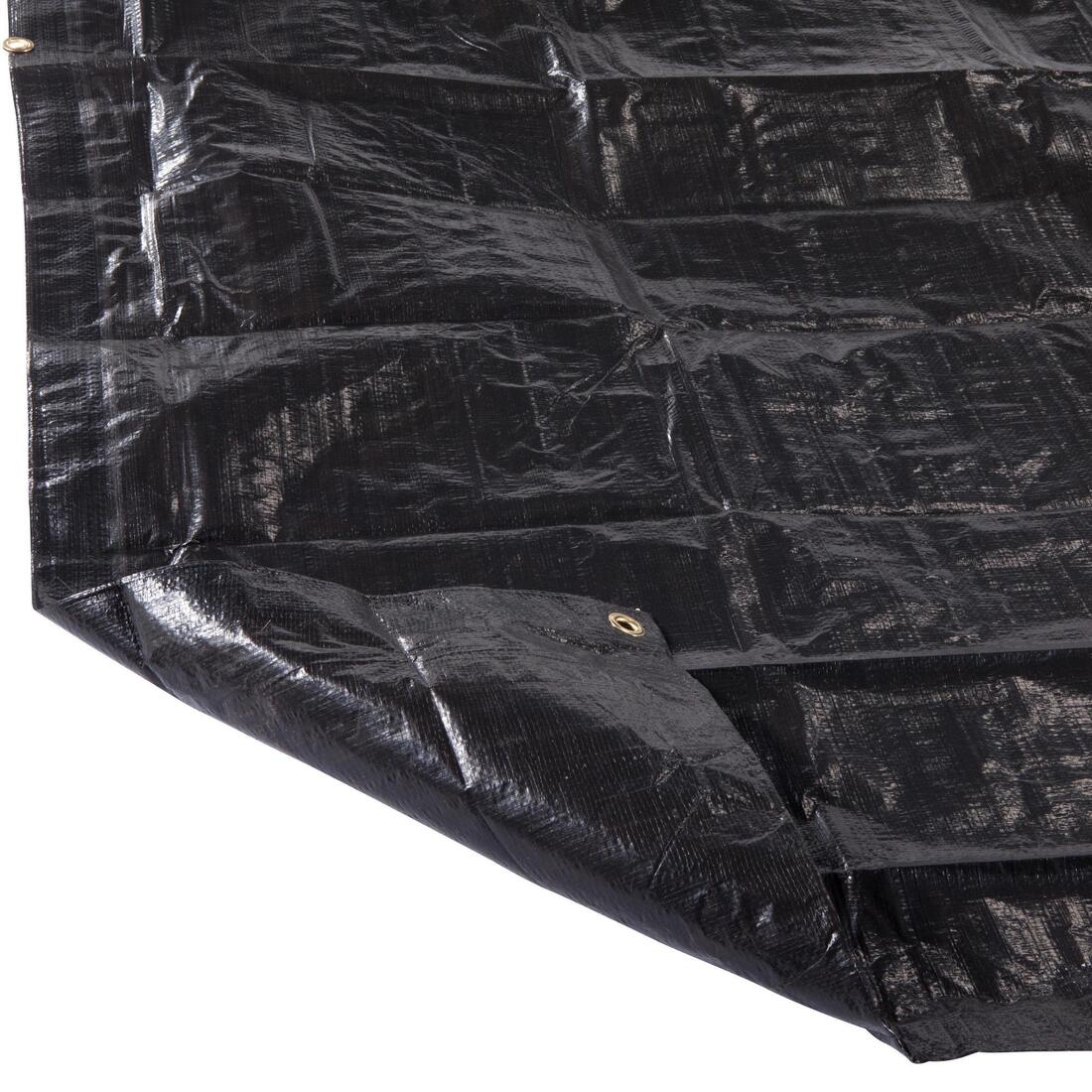 Lona Suelo Camping Quechua Estanco 3x4 Metros Negro - Image 4