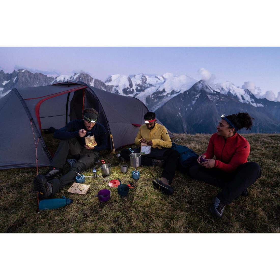 Lonchera inoxidable de trekking para 2 personas MT500 - Image 15