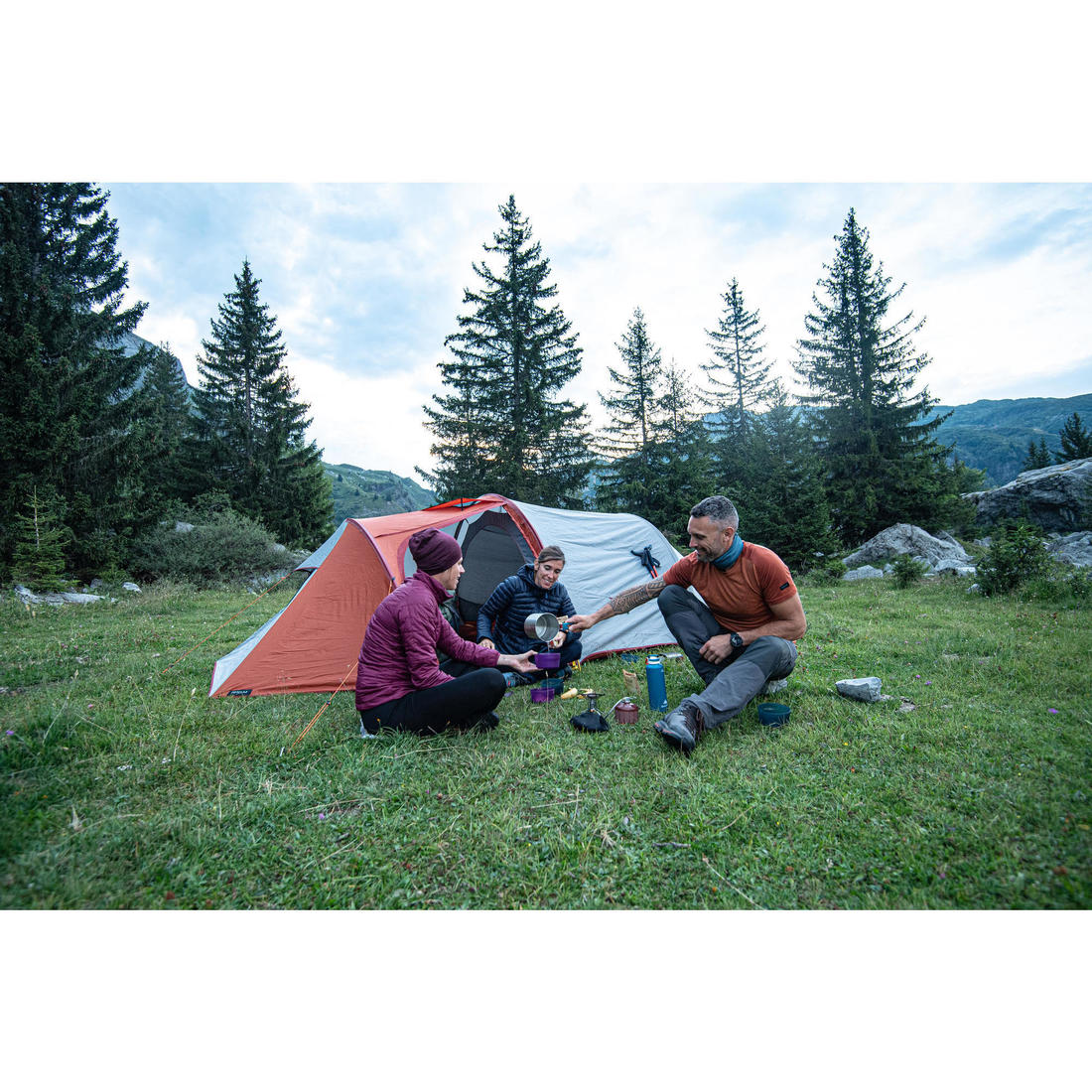 Lonchera inoxidable de trekking para 2 personas MT500 - Image 16