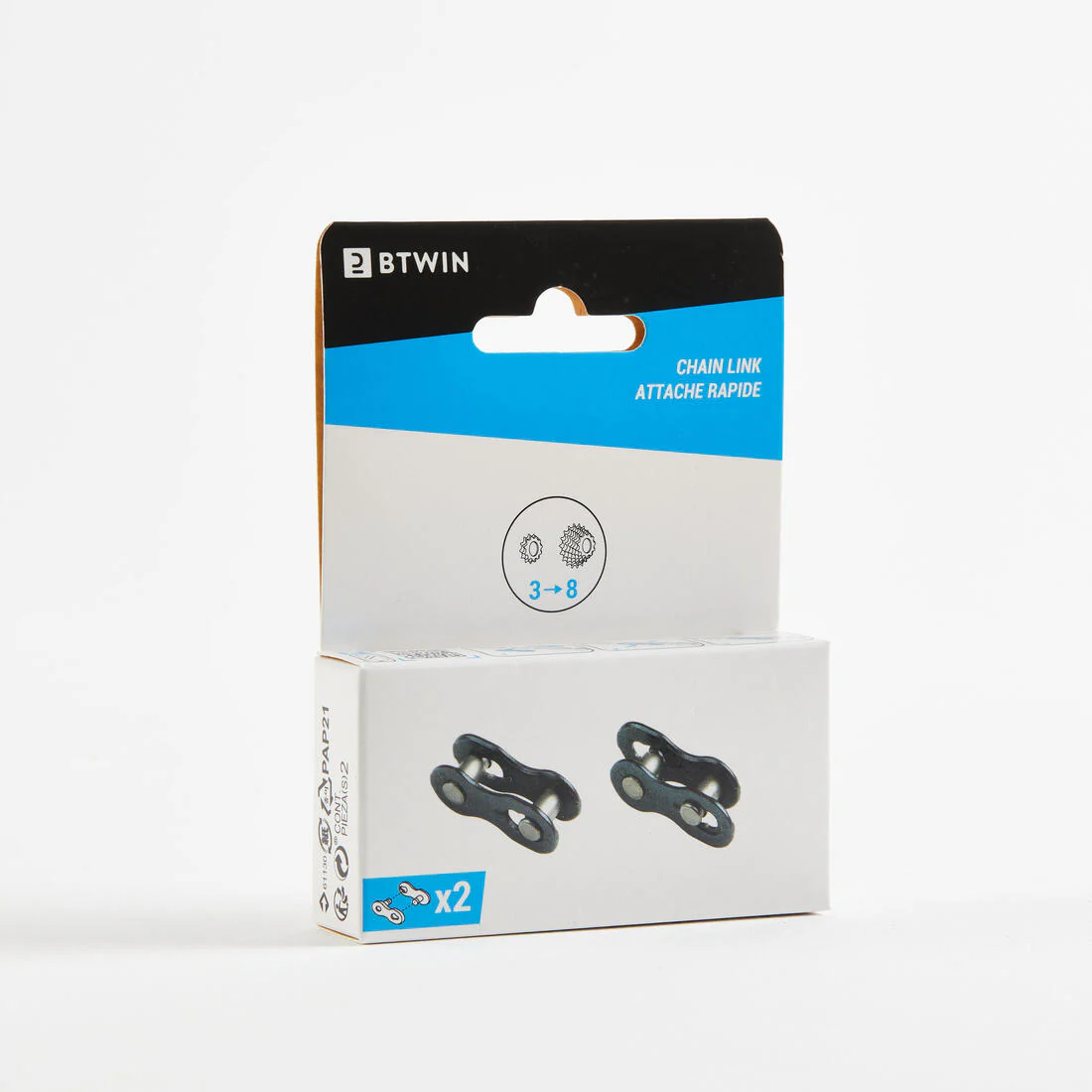LOTE DE 2 PARES DE FIJACIONES RÁPIDAS PARA CADENA DE 3 A 8 VELOCIDADES - Image 5