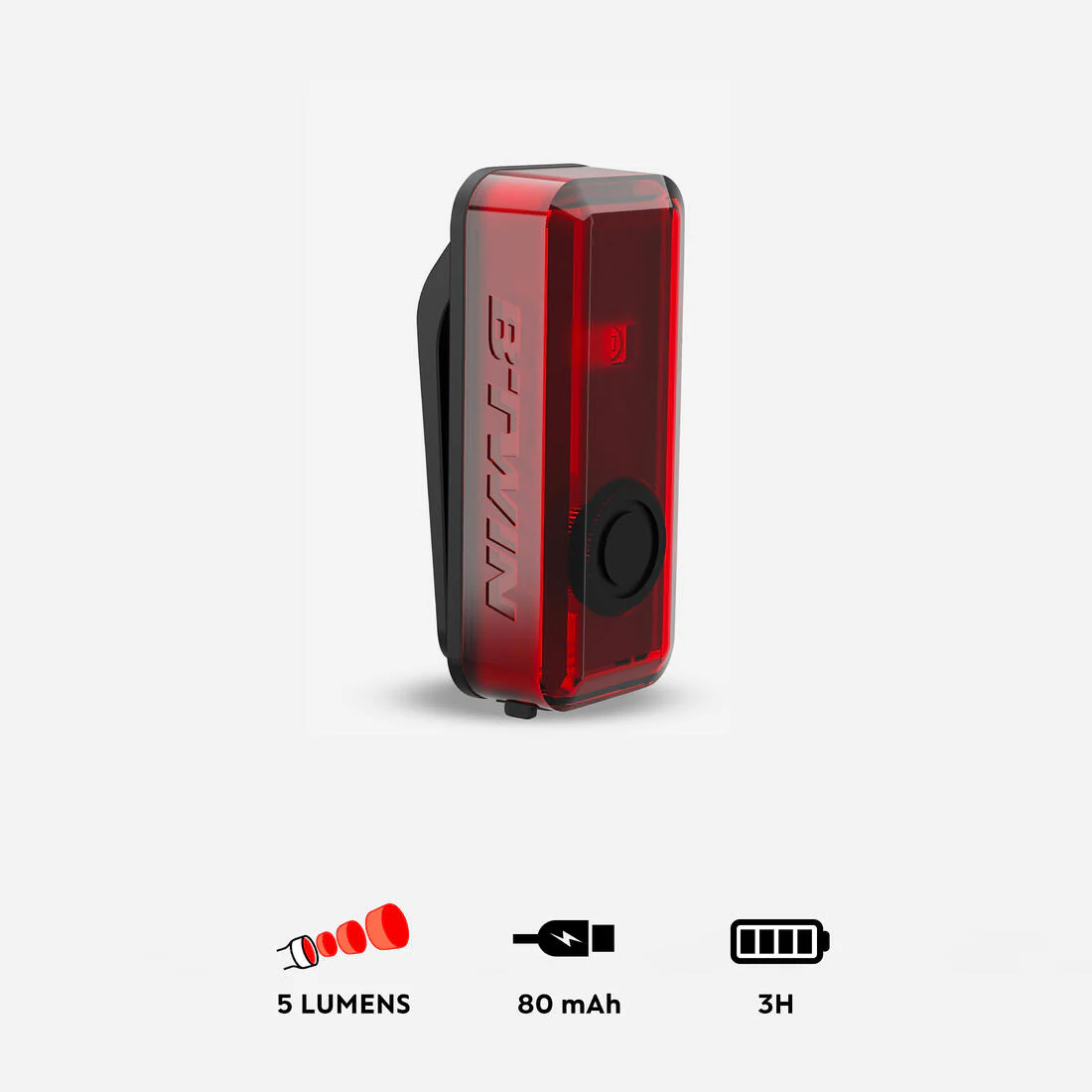 LUZ BICICLETA LED CL 100 TRASERA ROJA USB - Image 6