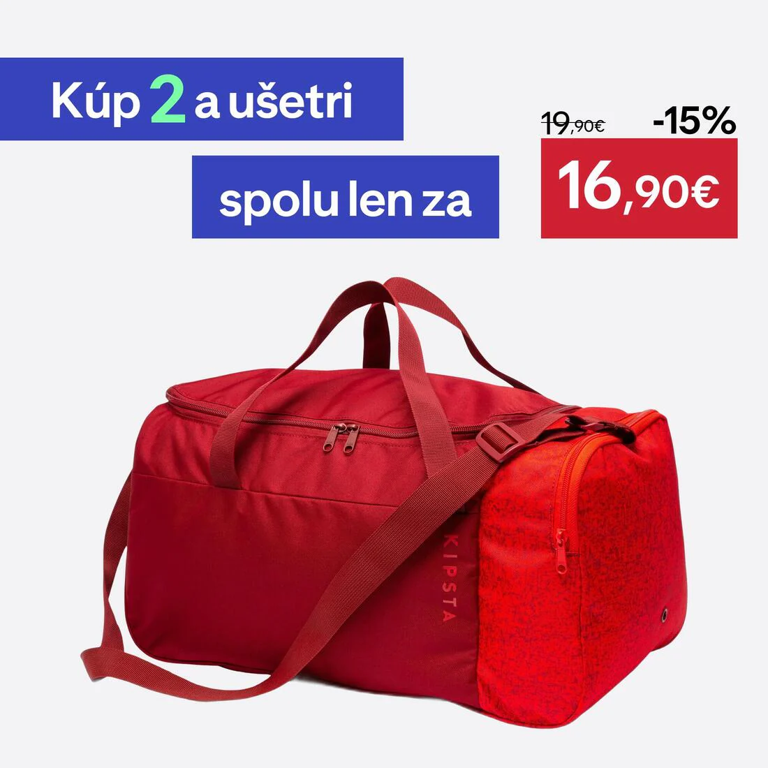Maleta deportiva 35 L - ESSENTIAL - Azul intenso - Image 22