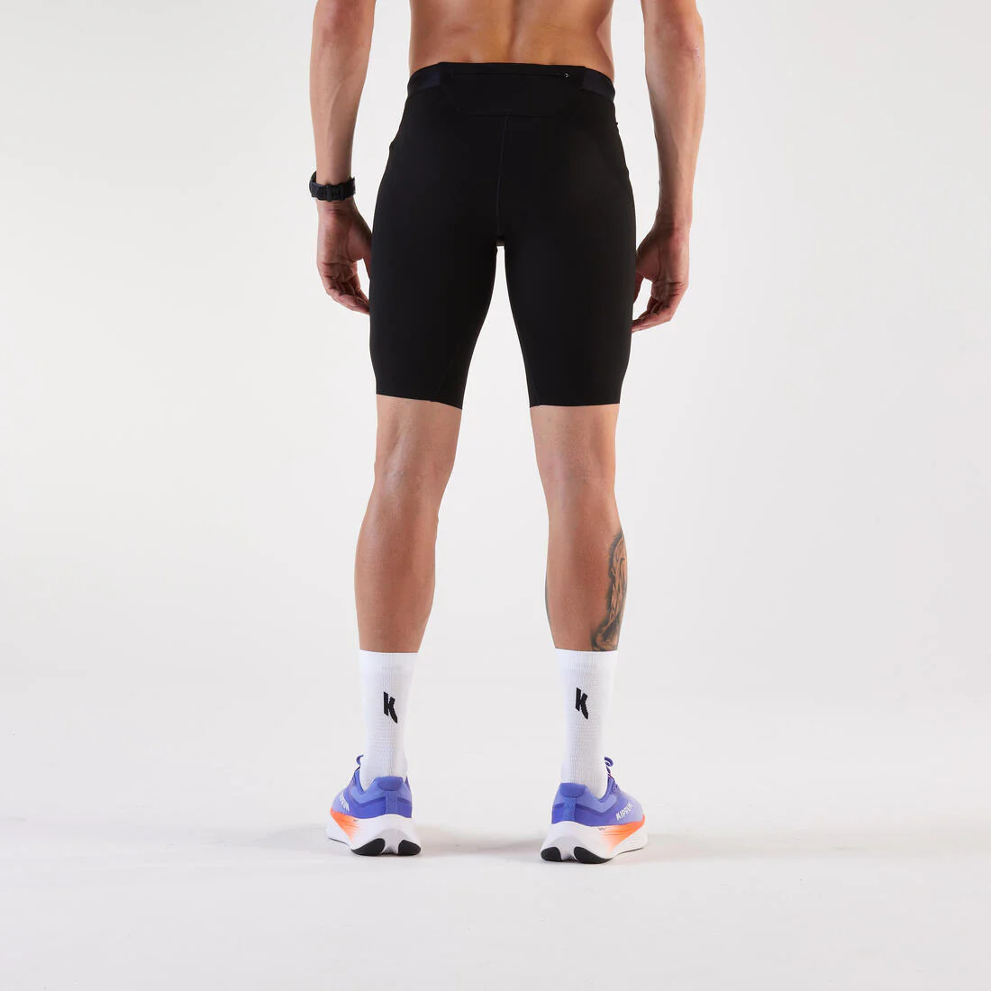 Mallas cortas de running para hombre Kiprun - Negro - Image 3