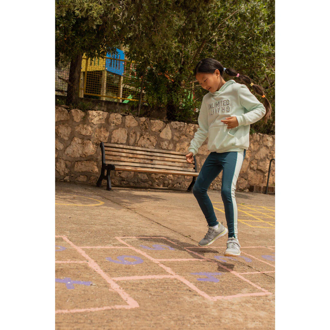 Mallas de talle alto con bolsillo para niños S500 - Image 30