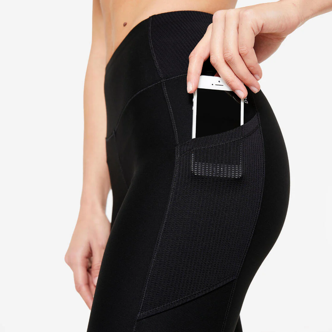 Mallas Fitness Cardio Mujer Negro Bolsillo Teléfono - Image 14
