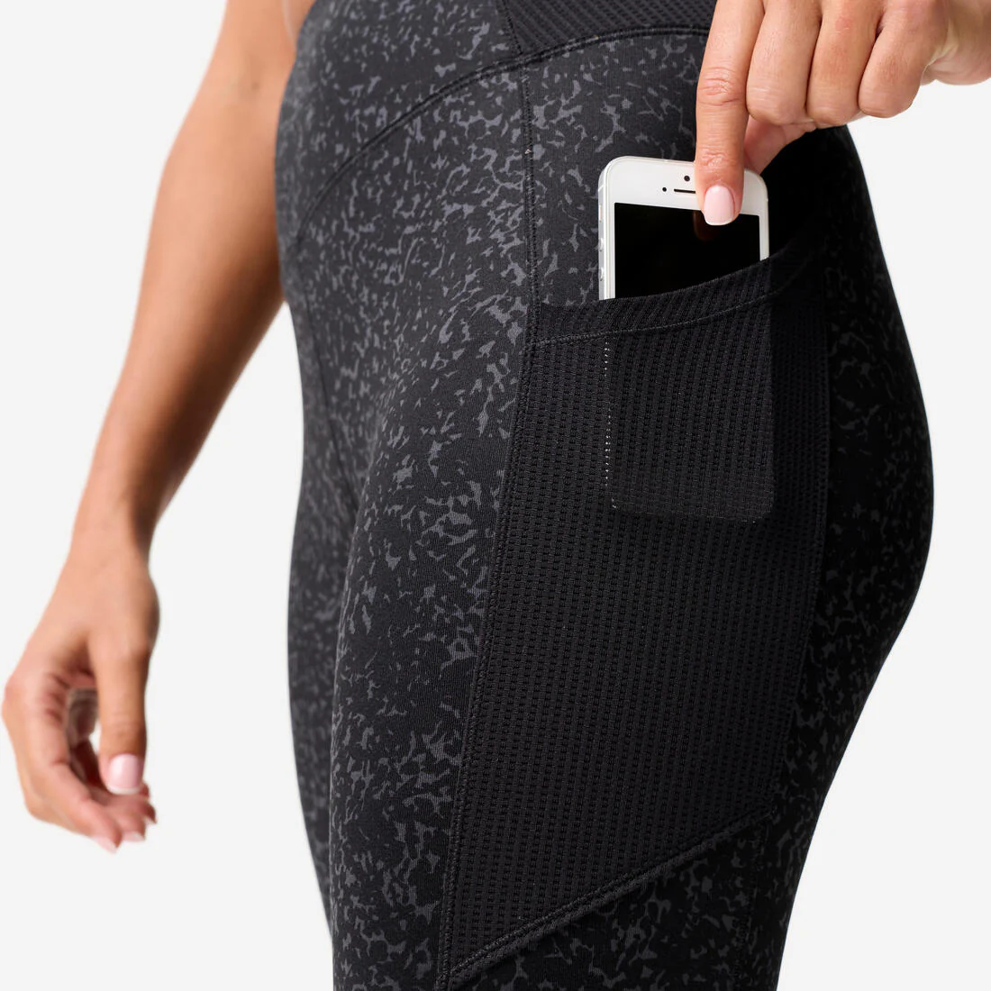 Mallas Fitness Cardio Mujer Negro Bolsillo Teléfono - Image 29