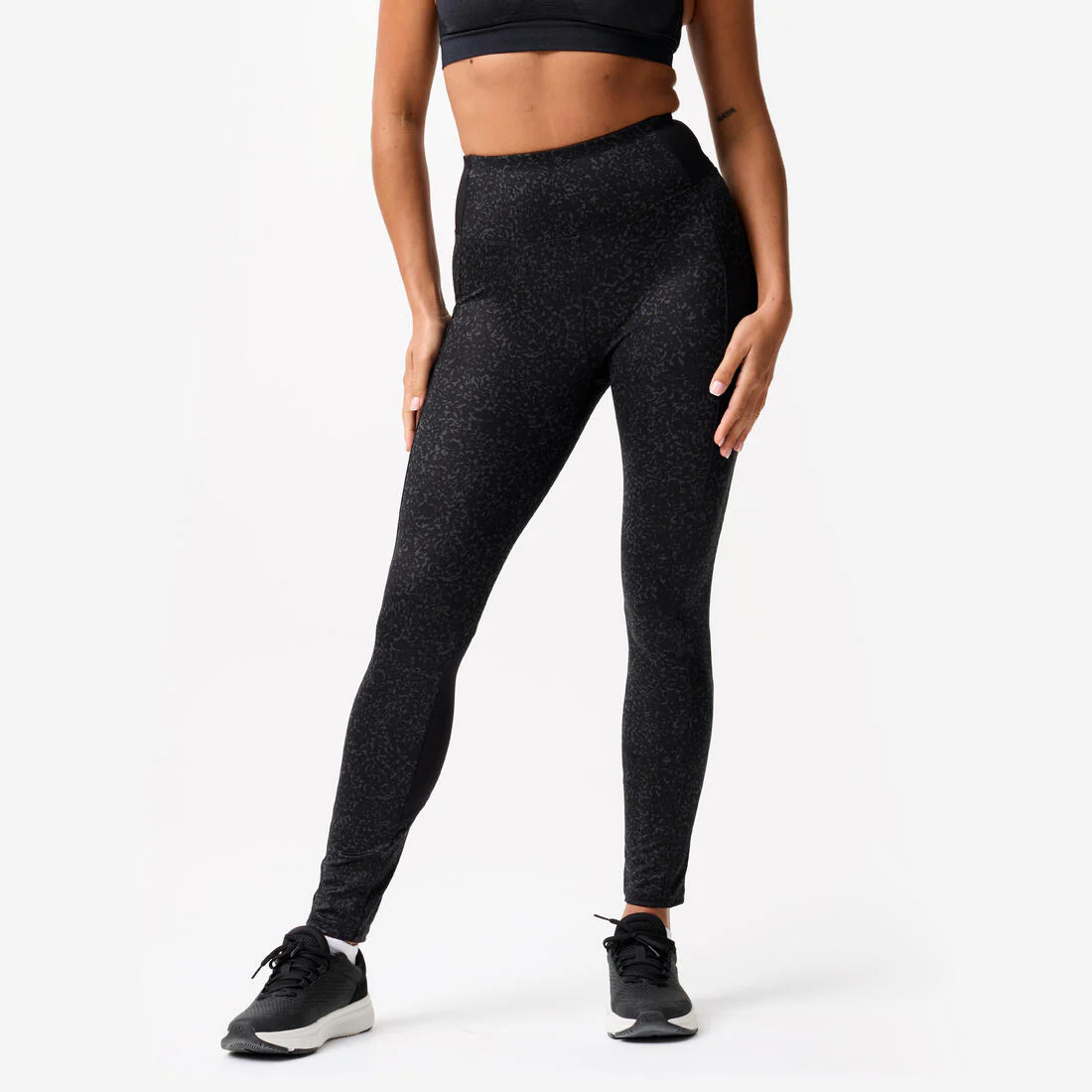 Mallas Fitness Cardio Mujer Negro Bolsillo Teléfono - Image 5