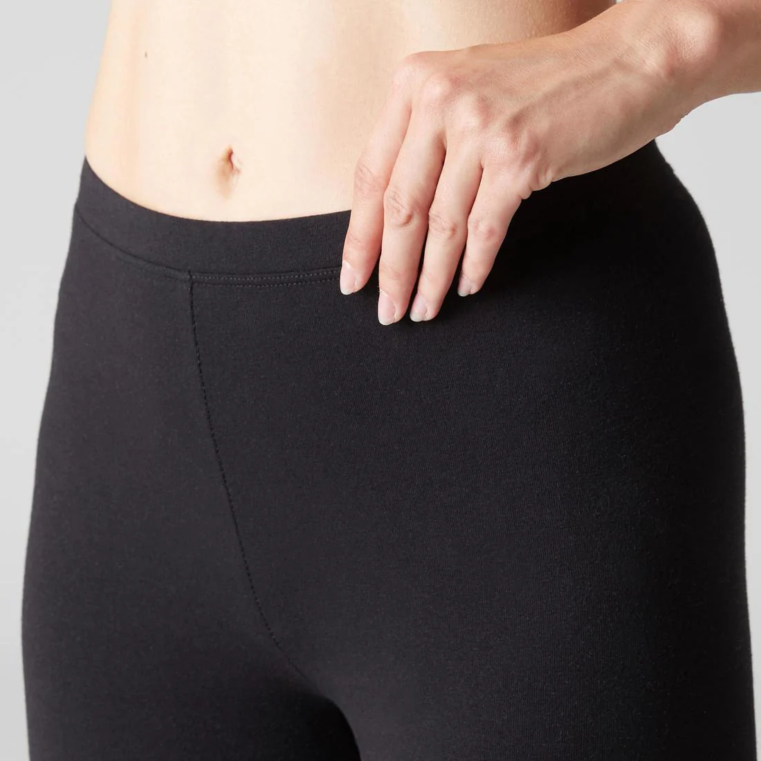 Mallas Fitness Salto 100 Mujer Gris Oscuro Jaspeado Slim - Image 12