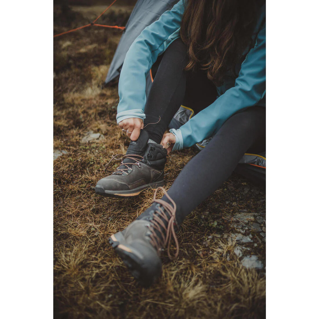 Mallas interiores de trekking en montaña de lana merina para mujer MT500 - Image 15