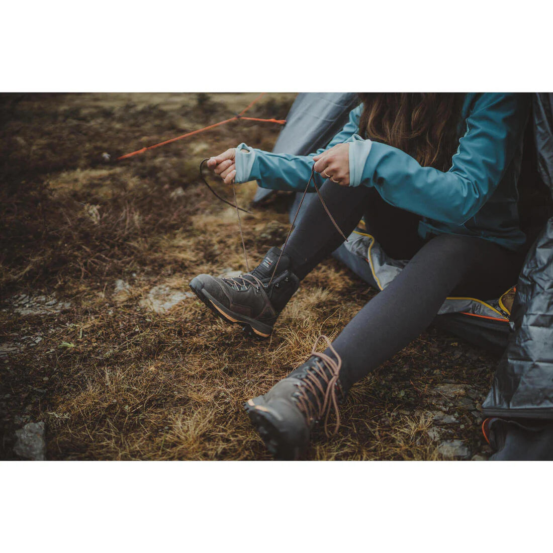 Mallas interiores de trekking en montaña de lana merina para mujer MT500 - Image 16