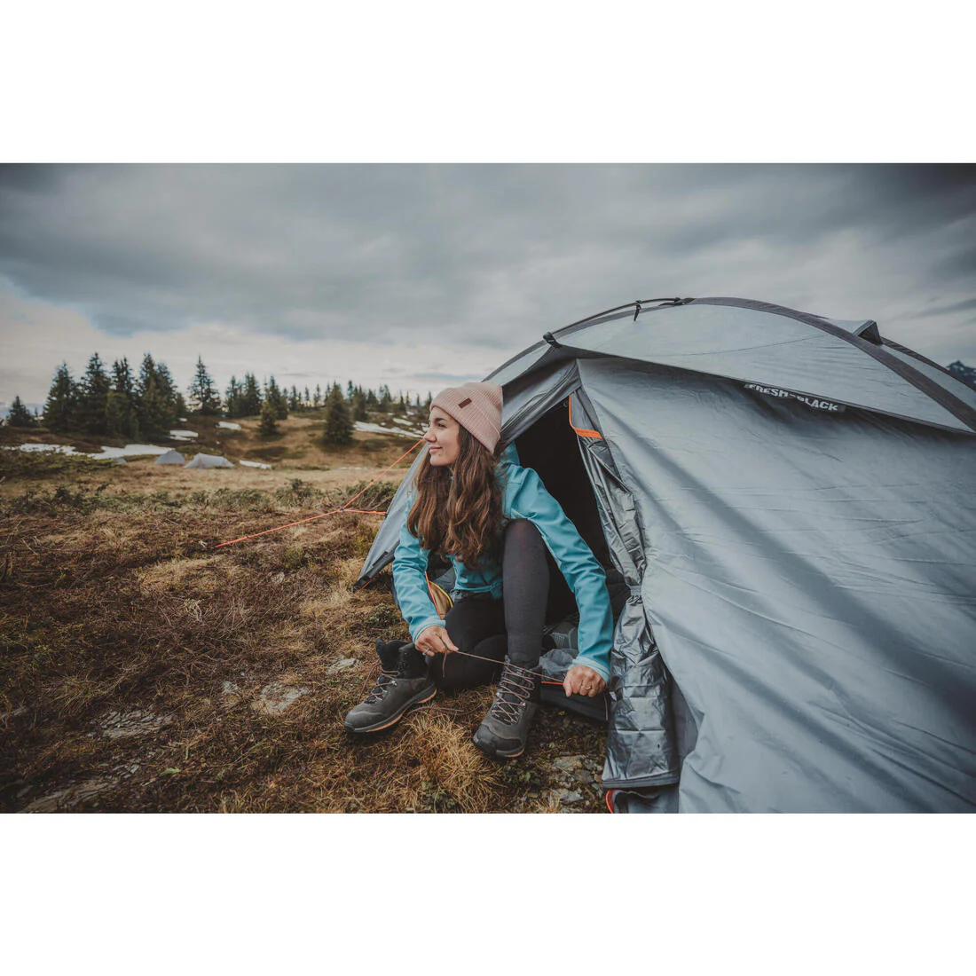 Mallas interiores de trekking en montaña de lana merina para mujer MT500 - Image 19