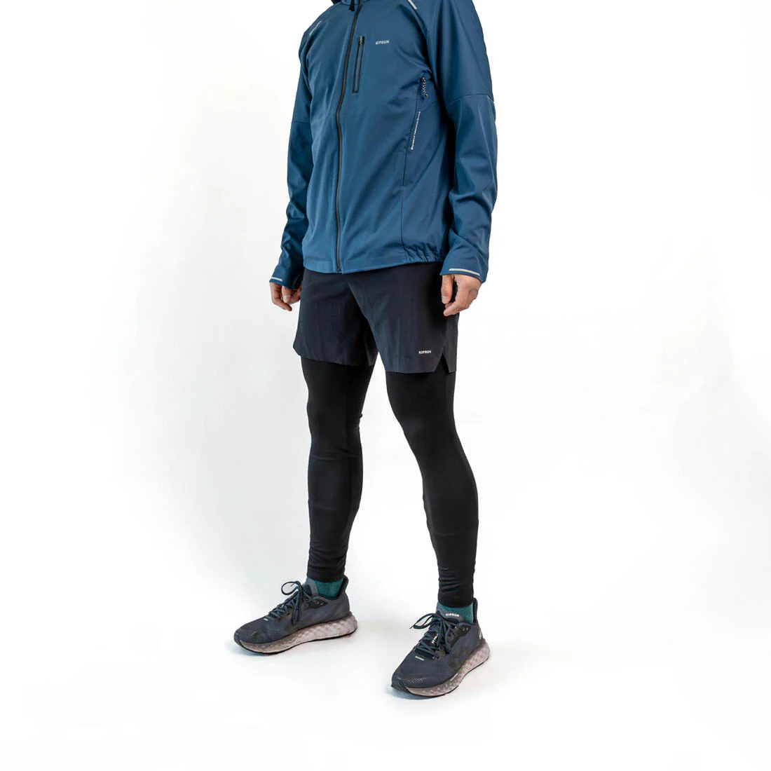 Mallas largas cálidas de running Hombre - KIPRUN Run 100 Warm negro - Image 2