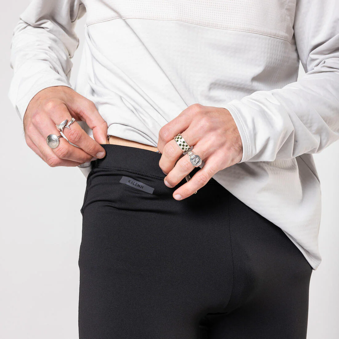Mallas largas de running negras para hombre Kalenji Warm - Image 29